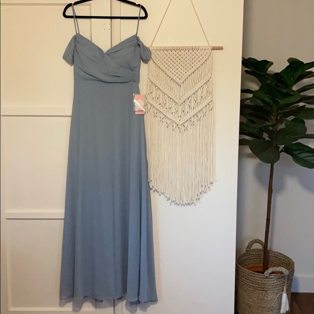 Hey Birdy “Spence” Dress in Dusty Blue